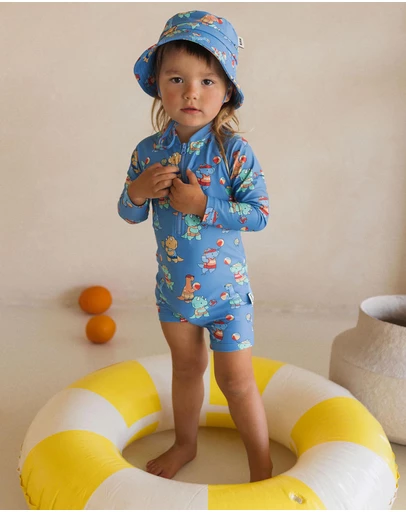 Huxbaby - Beach Volleyball Dino Swimsuit - Babies-Kids