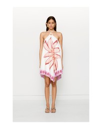 The Wolf Gang - Dasia Asymmetric Dress - Cream Lotus