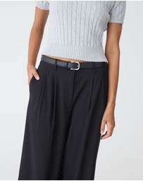 Forcast - Bella Leather Belt