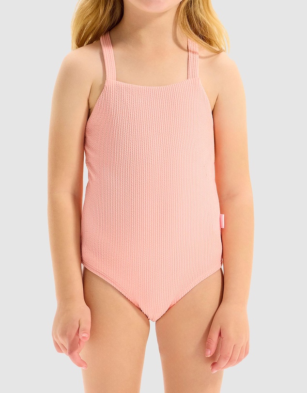 Seafolly - Textured Gathered One Piece - Kids