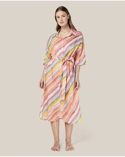 Papinelle - Sophie Stripe Relaxed Maxi Nightshirt