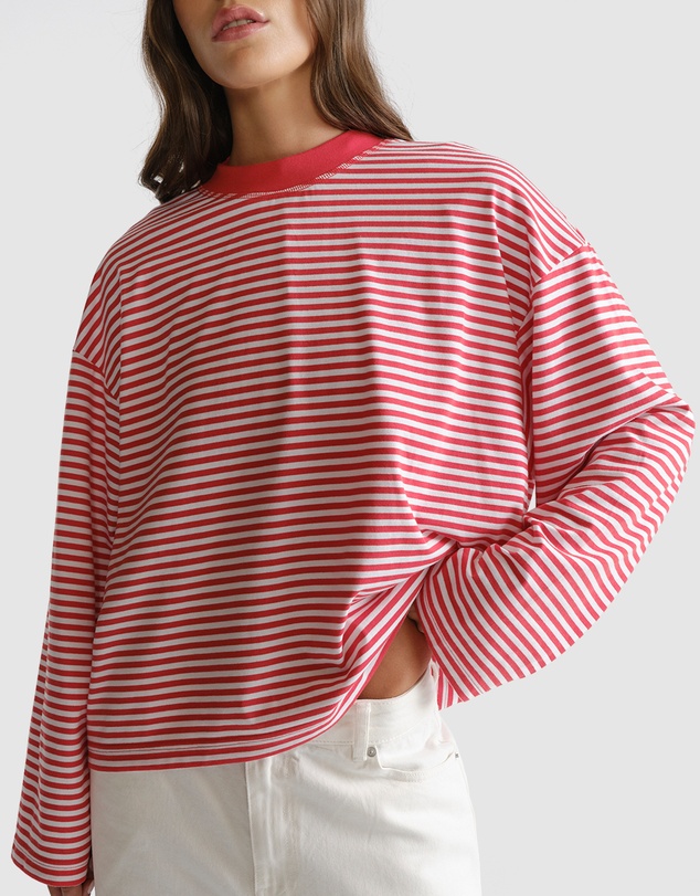 Decjuba - D-Luxe Long Sleeve Stripe Tee