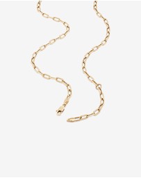 Michael Hill - 45cm (18”) 3.5mm Hollow Paperclip Chain in 10kt Yellow Gold