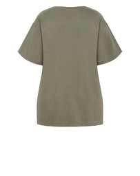 City Chic - Oversized Split Tee
