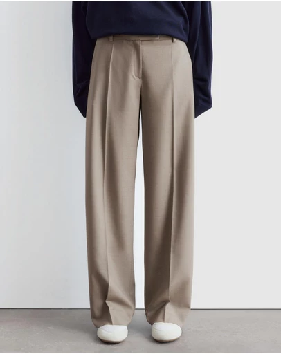 & Other Stories - Wool Press-Crease Trousers