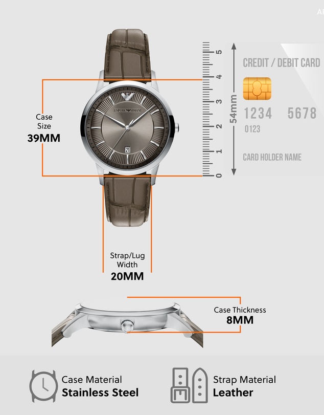 Emporio Armani - Gray Analogue Watch