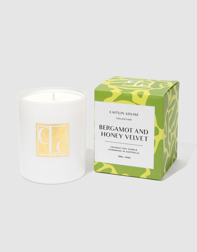Caitlin Louise Collection - Bergamot & Honey Velvet Candle