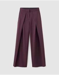 M.N.G - Pleated Wide Leg Trousers