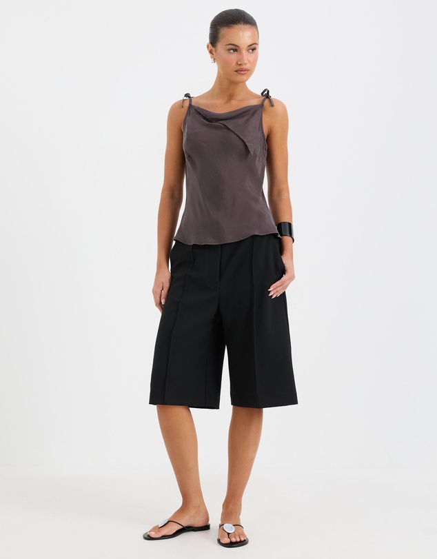 Calli - Belle Cupro Asymmetrical Fold Top