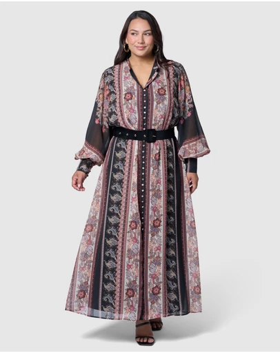 Something 4 Olivia - Evie Maxi Shirt Dress