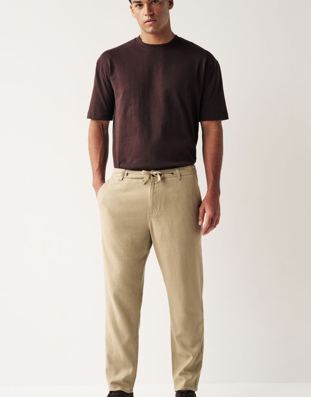 NEXT - Linen Blend Drawstring Trousers