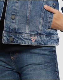 GUESS - GUESS JEANS Denim Trucker Jacket