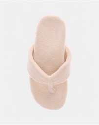 Mia Vita - Cozy Toe Post Slipper - Ivory
