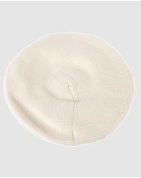 Max Alexander - European Made Cream Soft Wool Beret