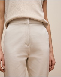 Trenery - Cotton Bi-stretch Pant in Stone