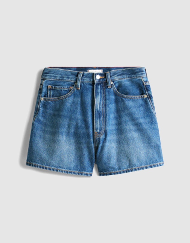 Tommy Hilfiger - High Rise Flared Denim Shorts