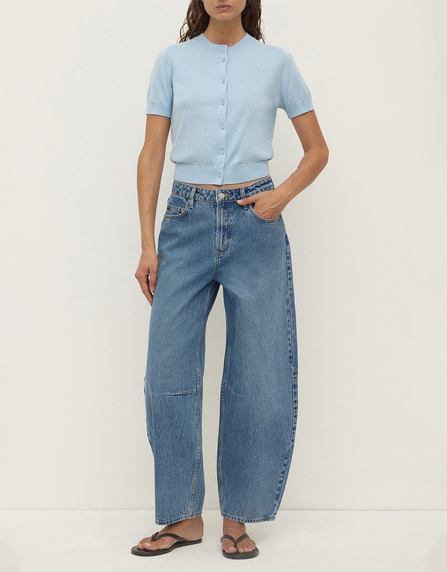 Assembly Label - Semra Cotton Cashmere Short Sleeve Cardigan