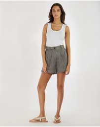 Amelius - Set Sail Linen Stripe Short