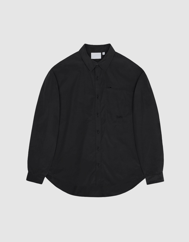 RAINS - Unisex Light Woven Long Sleeve Shirt Black