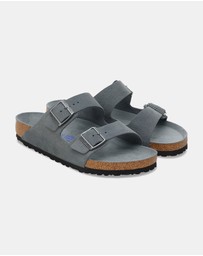 Birkenstock - Arizona SFB Tonal Footbed Suede Leather Narrow - Unisex