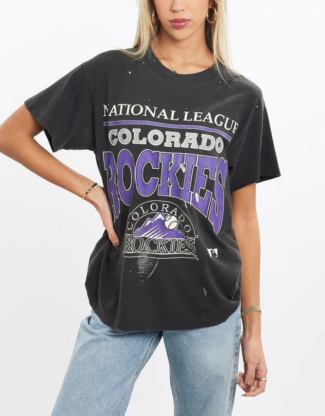 Vintage by The Real Deal - Pre Loved - Vintage 90s MLB Colorado Rockies Tee