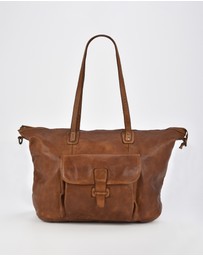 Cobb & Co - Rochester Washed Leather Weekender Bag