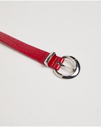 Studio - Red Croc Belt