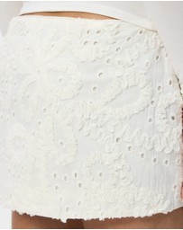 Guizio - Low Rise Embellished Skirt