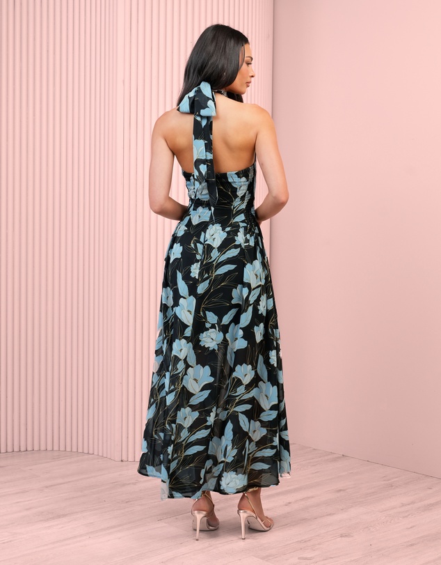 Azzurielle - Bia Halter Midi Dress