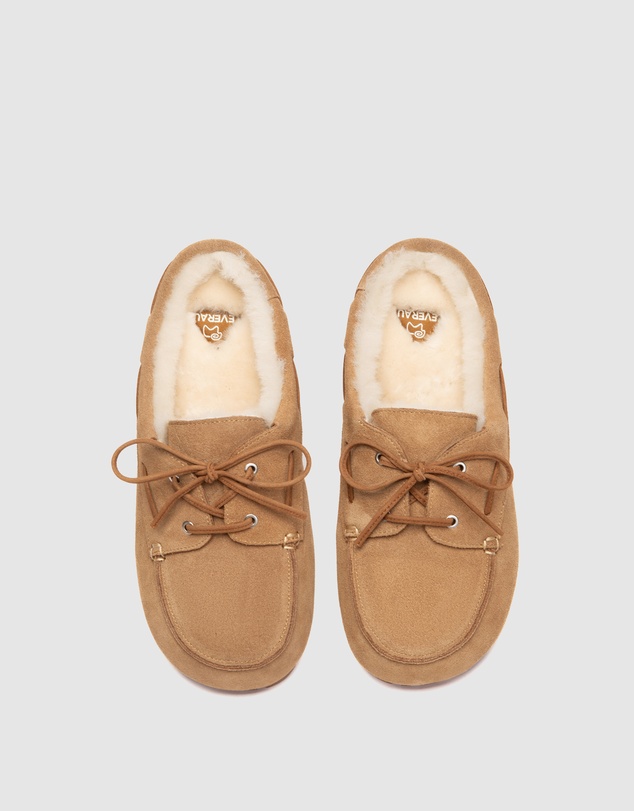 EVERAU - EverAU Ugg Creago Cow Suede Upper Loafer Oxfords Flats