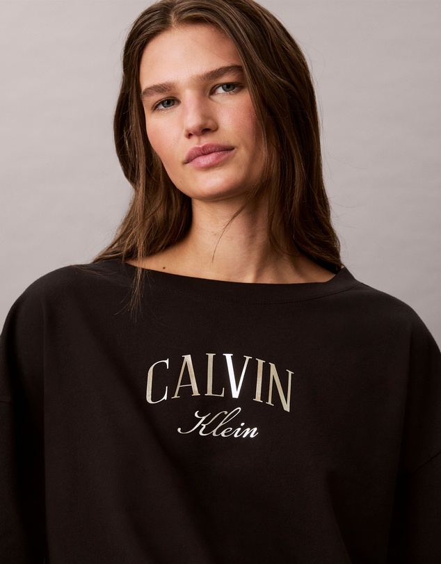 Calvin Klein Jeans - Boxy Varsity Logo Cropped Tee