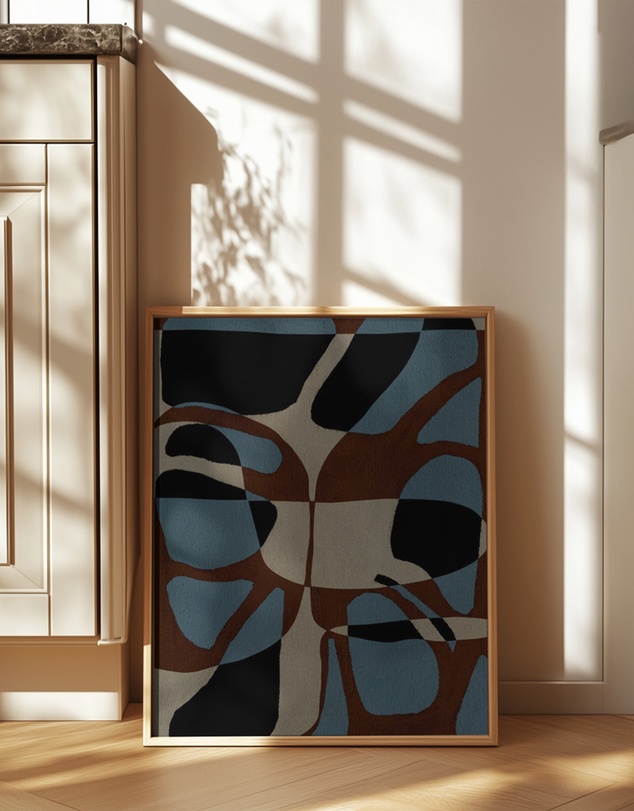 Olive et Oriel - Contour 4 by Shatha Al Dafai Art Print