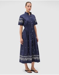 Oroton - Floral Bandana Shirt Dress