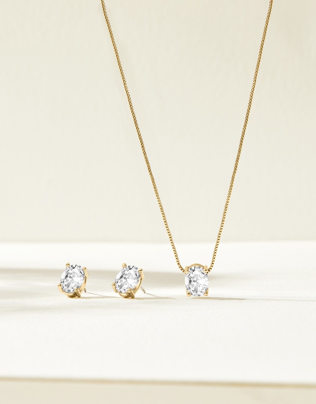 Mestige - Karolina Oval Set - 18K Gold Plated