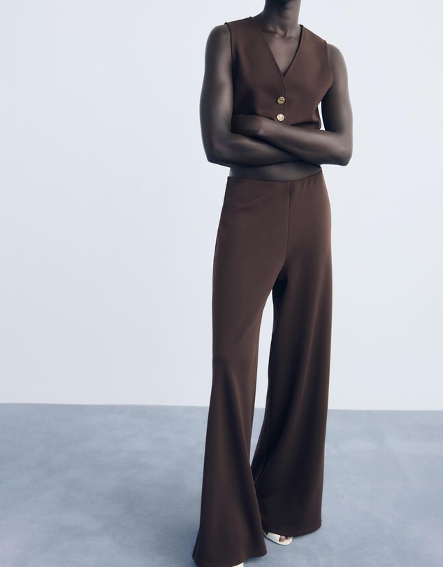 M.N.G - Straight-Fit Trousers With Elastic Waist