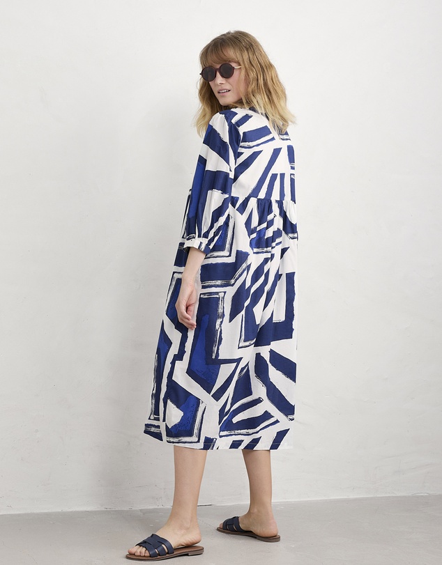 Seasalt - Seasalt Cornwall Harbour Sails Chalk Earth Colours Dress