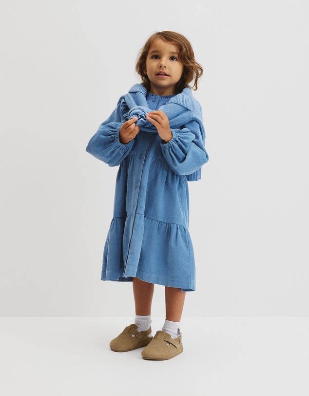 Country Road - Organically Grown Cotton Long Sleeve Corduroy Dress