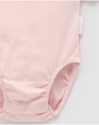 Purebaby - Pointelle Ruffle Bodysuit -Kids-Babies