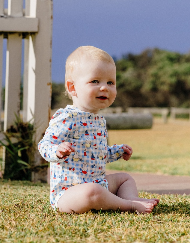 Kynd Baby - Miffy Comfy Bodysuit Long Sleeve in Nautical