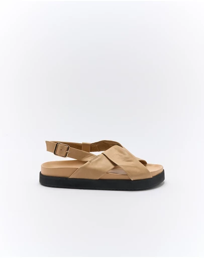 Walnut Melbourne - Mya Leather Sandal