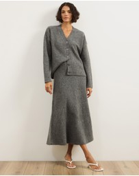 Atmos&Here - Katie Wool Blend Knitted Skirt