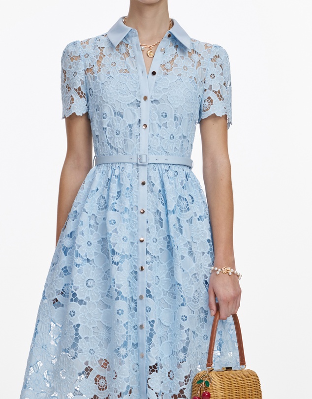 Self Portrait - Lace Collared Midi Dress