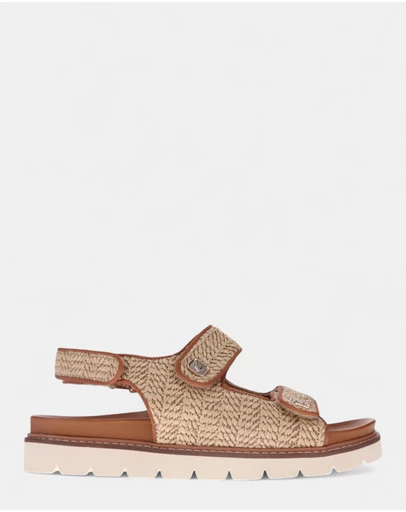 Mia Vita - Dakota Slingback Sandal - Natural Raffia
