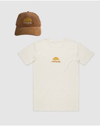 Banabae - Classic Rad Pop Tee and Cap Bundle - Tan
