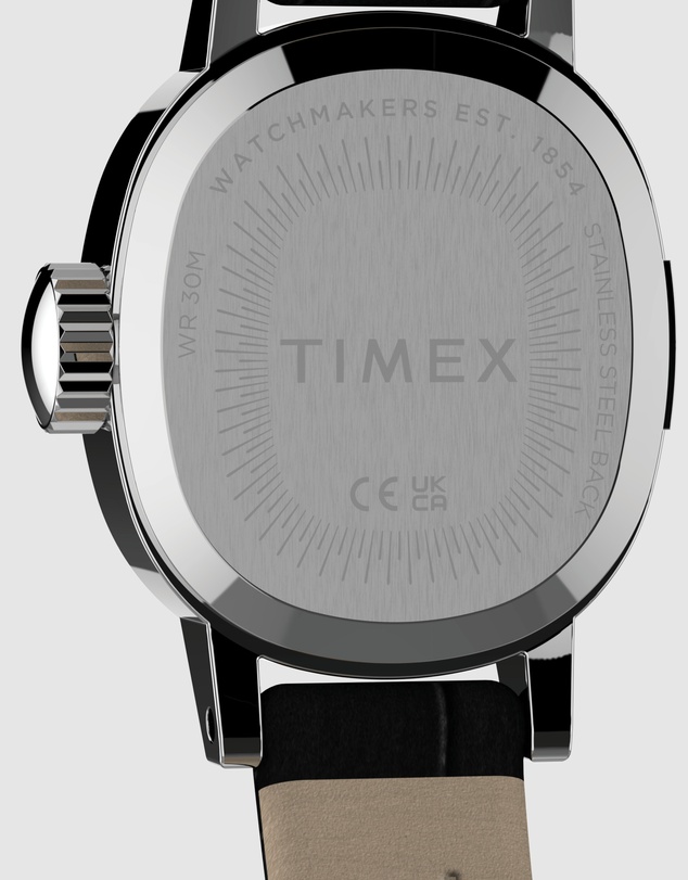 TIMEX - Cavatina® Mini 17mm Black Crocodile Leather Strap Watch