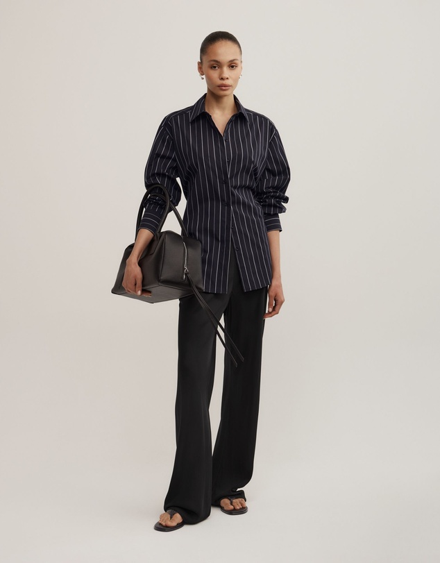 Witchery - Tie Back Pinstripe Shirt