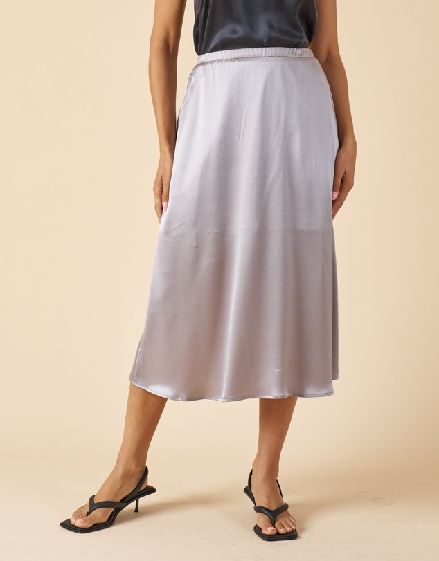 CAMIXA - Maddie Silk Midi Skirt