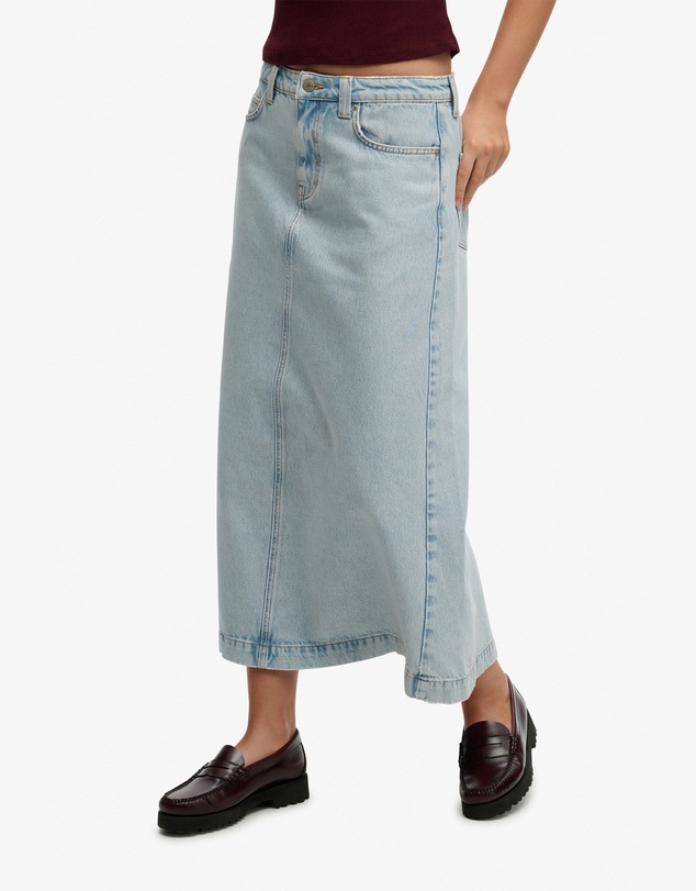 Superdry - Denim Cargo Maxi Skirt