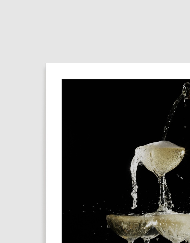 Olive et Oriel - Champagne Fountain Art Print