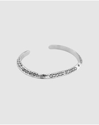 Haze & Glory - ICONIC EXCLUSIVE - Bracelet Bangle Azetec in 925 Sterling Silver